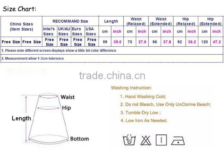 2016 Summer Fashion Women Printed Boho Beach Skirts Front Overlap Designs Chiffon Ethnic Long Maxi Skirt