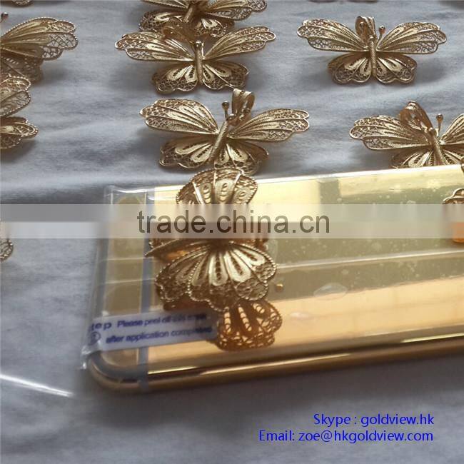 24k Gold for iphone 6s back housing 24k for iphone 6s back housing for iphone 6s back housing cover