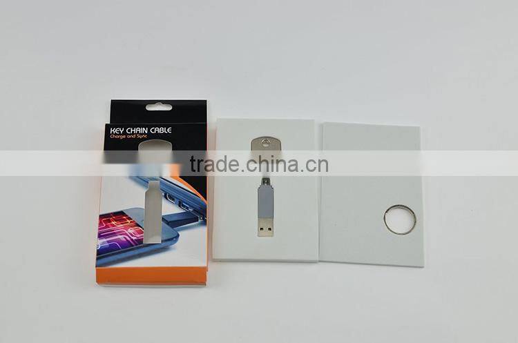 Key Chain Ring USB Charger Data Sync Adapter Cable