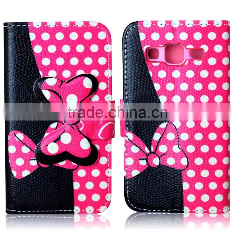 Mobile phone leather case for Samsung G360 high quality pu case