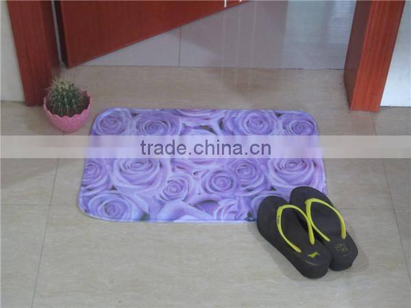 Anti-slip 100% nylon water absorption cheap printed stone door mat