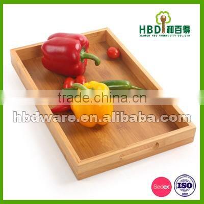 FDA certificated bamboo serving tray
