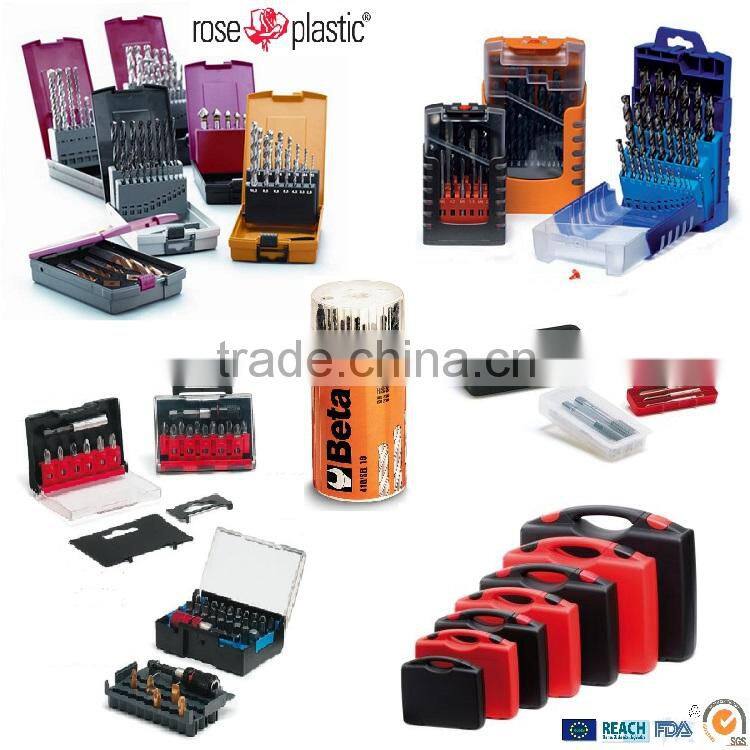 Custom printed plastic box tool box for cosmetics and tooling