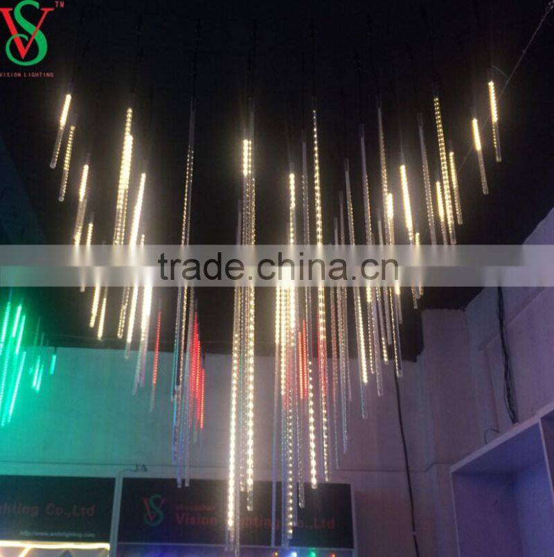 led chasing christmas lights outdoor meteor starfall tube lights