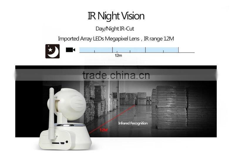 1.0 Megapixel CMOS sensor 1/4 inch Two way audio wireless outdoor dome ptz ip camera