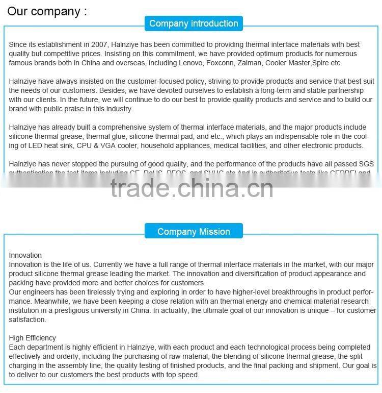 Gray Thermal Pad for LED CPU Heatsink with high Tensile Strength