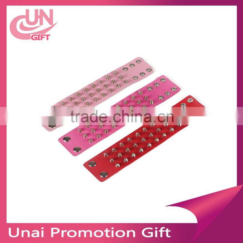 Punk style round rivets bracelets cuff wide leather bracelet fashion jewellery gift