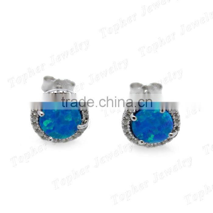 fashion earring designs new model earrings simple stud opal earrings