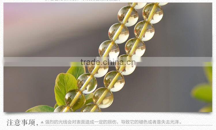 6mm 8mm 10mm 12mm 14mm round good yellow crystal stone natural citrine beads