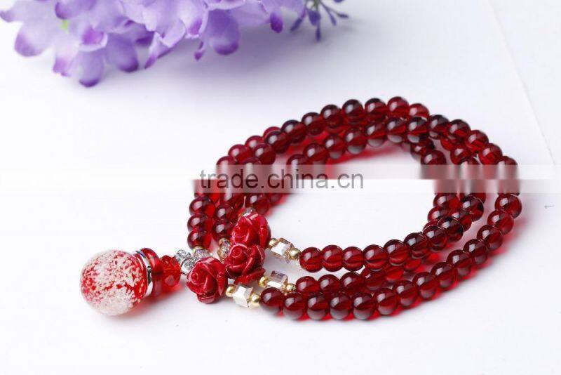 High Quality Glow in the dark essential oil bottle wish bottle bracelet, glass bracelet pendant charm