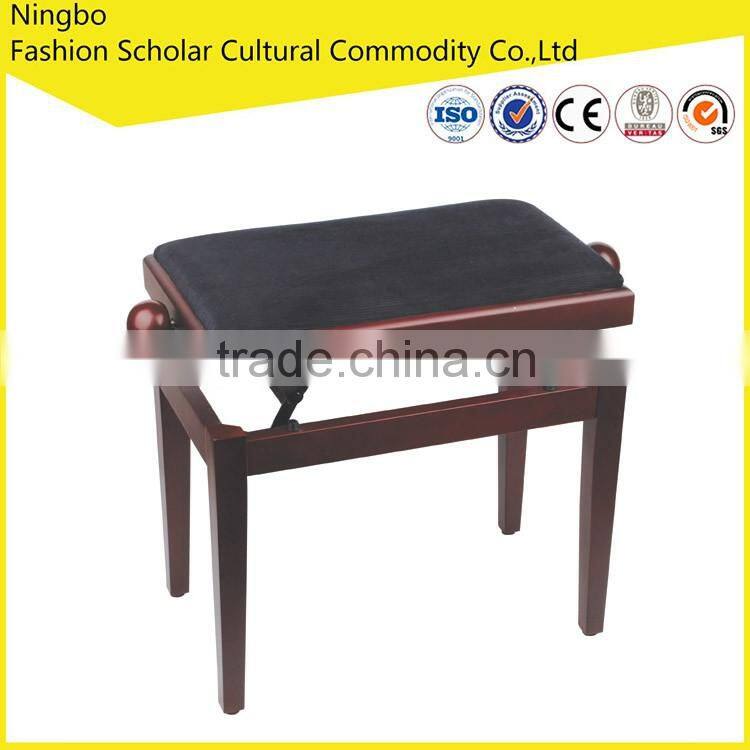 Antique Piano Stools,Piano Key Adjustable Stool with Music Book Storage