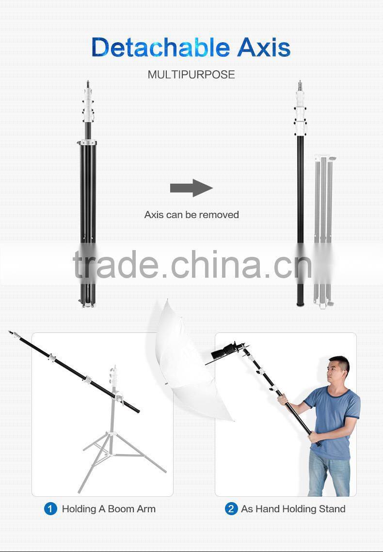 New released photographic equipment HPUSN photo studio 2.2m detachable axis light stands