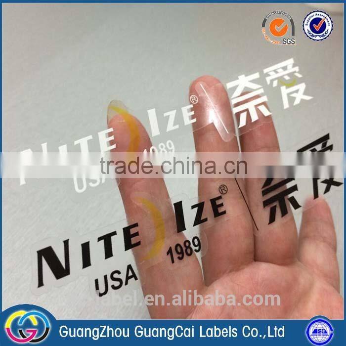 custom adhesive clear stickers