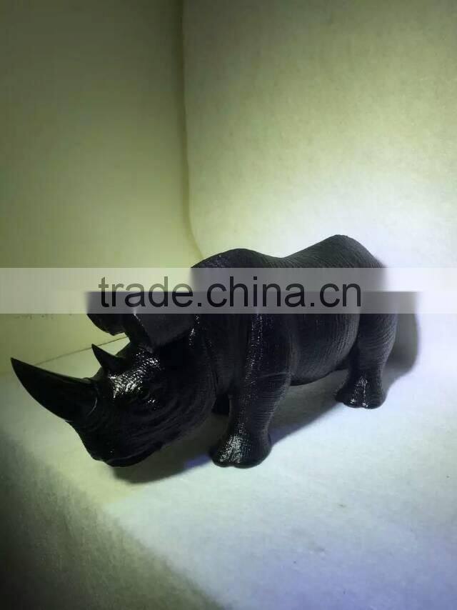Hot sale Nature crystal rhinoceros for business gift