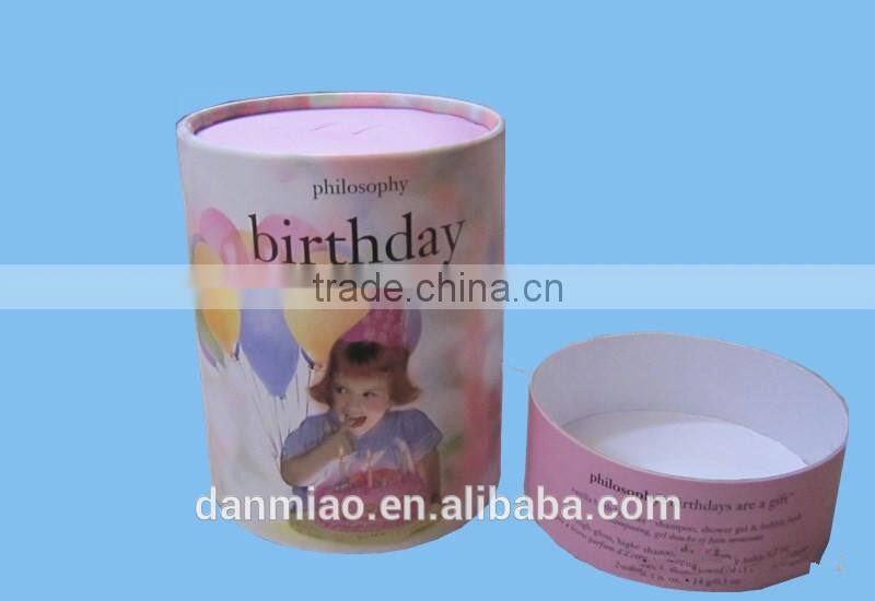 Natural Custom Package OEM Print Labeling Paper Tube for gift