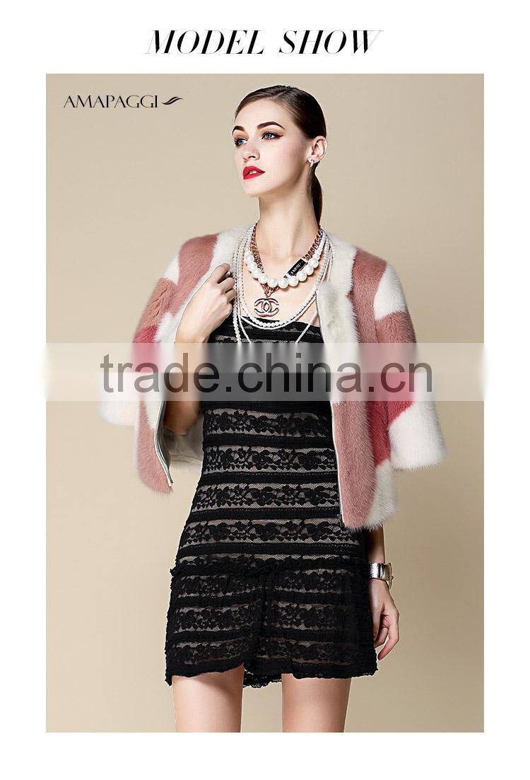 wholesale Factory manufacture classic mink fur jackets for womem