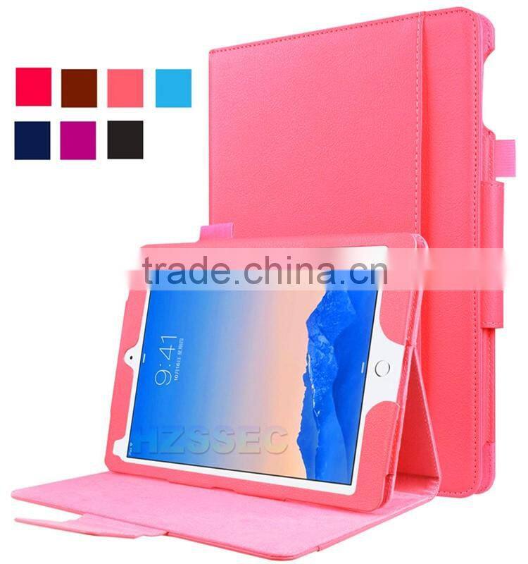 High quality full cover flip pu leather stand tablet case slim rugged folio case for Google Pixel c