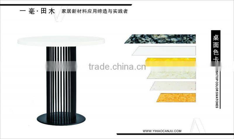 2016 new product first facotry design anti high &low temperature compound melamine table with UV test for catering resturant