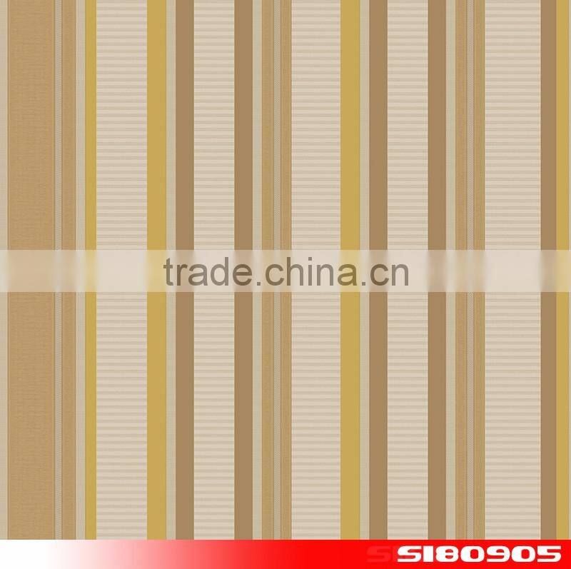 vertical and horizontal stripe eco pvc vinyl home wallpaper S180907
