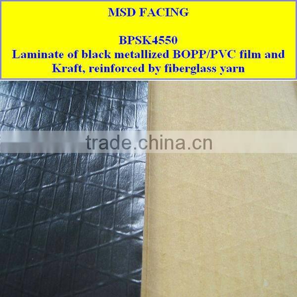 Aluminum Foil laminated to Kraft and Reinforced by Scrim roof insulation/ Heat insulation aluminium foil roof insulation