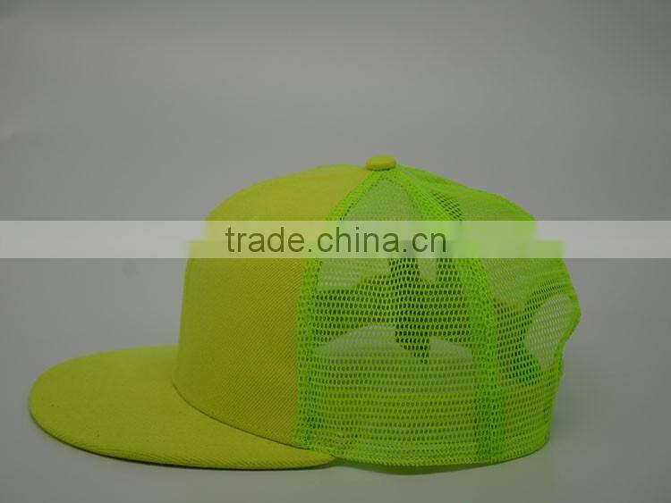 Custom Cheap flat bill blank trucker cap