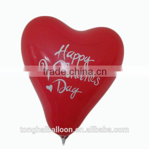 2016 heart shaped colourful latex balloons