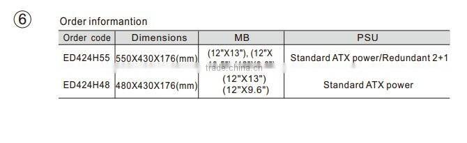 4U 19 inch rack sevrer case for rack sever with 650 depth