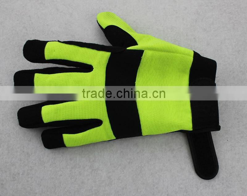 Execellent quality good grib hi-vis color glove for motocycle