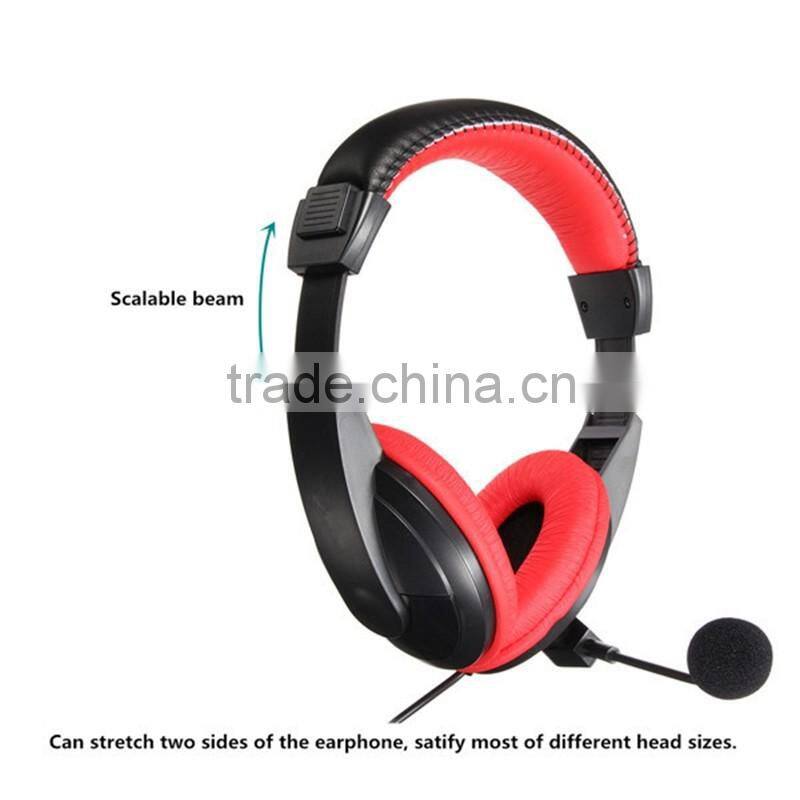 Gaming Headphone 3.5mm Surround Stereo Headset Headband Headphone with Mic for PC Laptop Low Bass Wired Headset