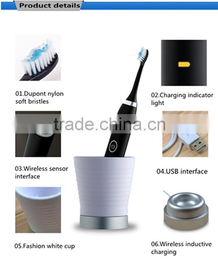 European Standard CE RoHS FDA Approved waterproof patent electric toothbrush