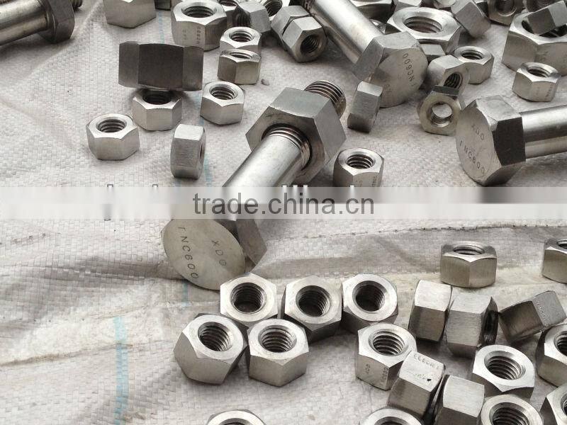 gh4169 /alloy718 stainless steel hex bolt and nut gh 4033 / alloy925