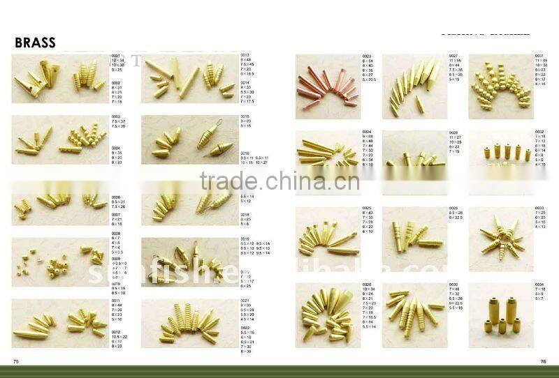 Brass Fishing Sinkers Brass SYA07 fishinng accessory