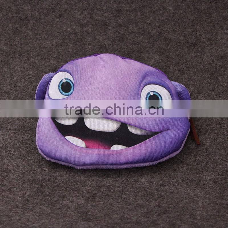 2017 New Cartoon Monster Coin Wallets-Purple (BNE8046)