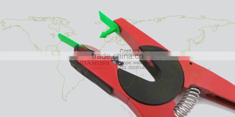 sheep ear tag 41*15 mm green TPU animal ear tag