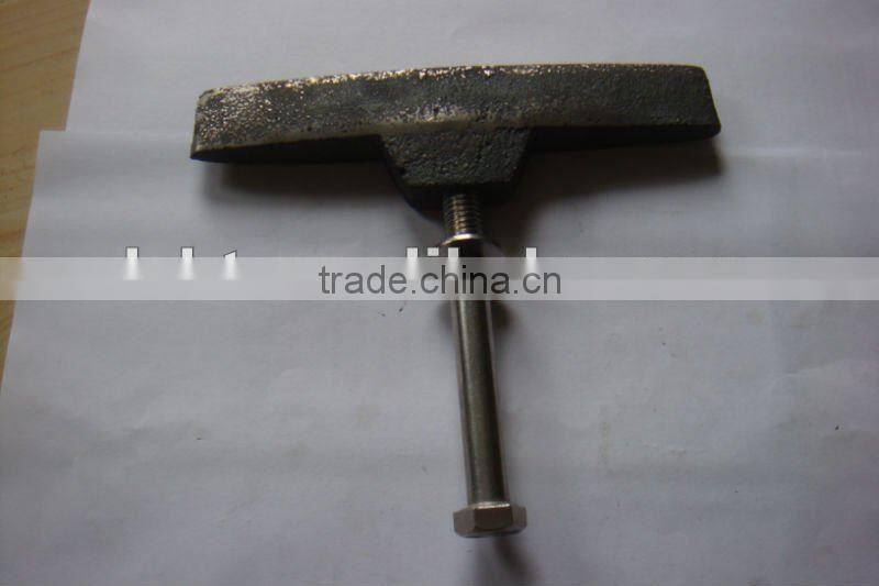 t-casting with bolt and washer, floor fixing bolt