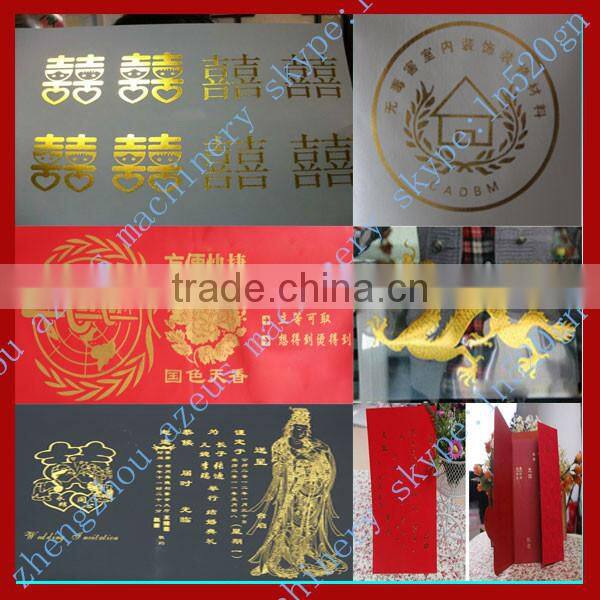 Full automatic plateless gilding machine digital for leather