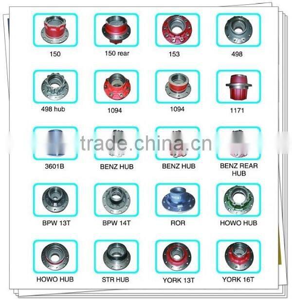 Steel rear wheel brake drum for IEVCO heavy duty truck parts