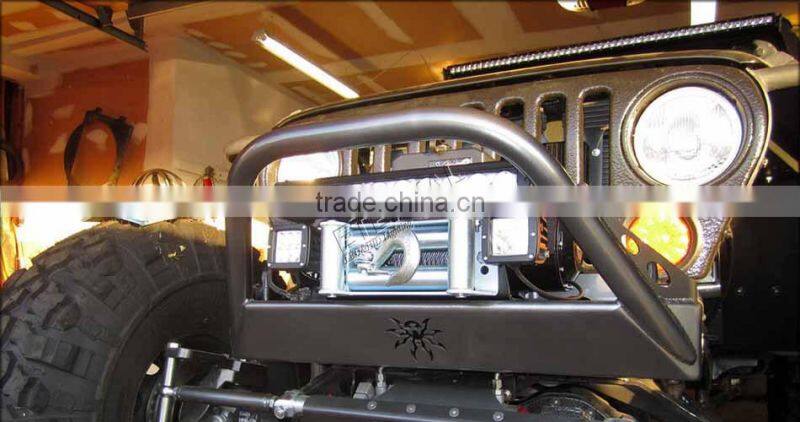 40W 8" high power spot flood combo heavy duty excavator road roller forestry machinery equipment truck led light bar