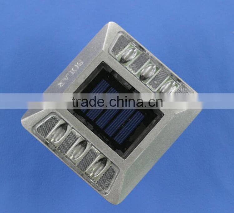 Metal Cat Eye Aluminum Solar Road Stud With Anchor