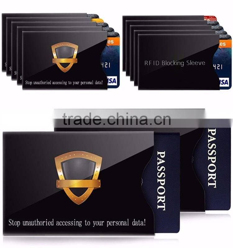 RFID shielded security Card sleeve and ID Badge Holders