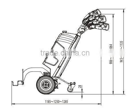 China factory price CE ISO 1ton walkie tow tractor