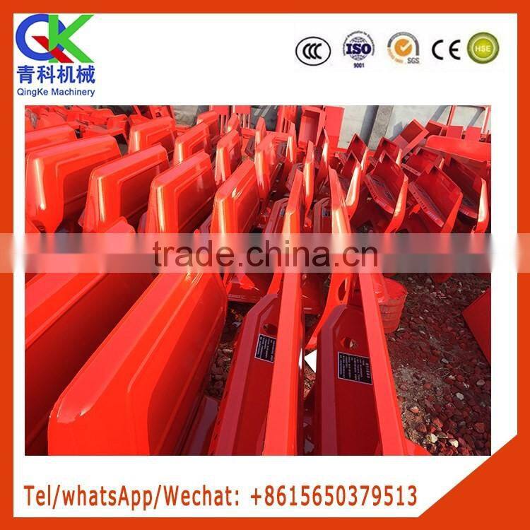 Weighted double beam engineering three-wheeler together with hydraulic jacking