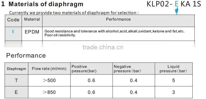 Kamoer KLP02 24v diaphragm pump