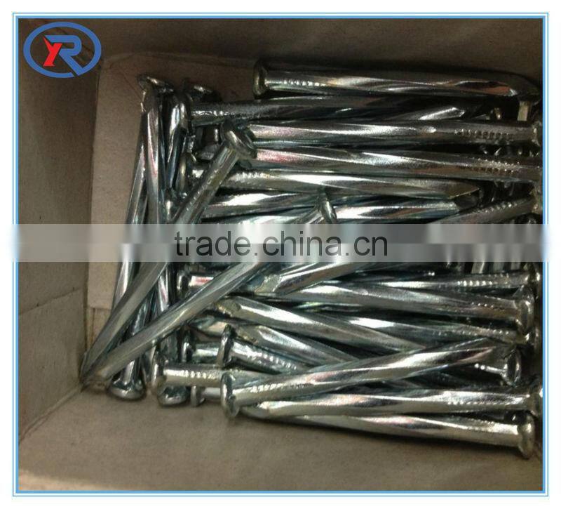 fluted or spiral zinc galvanized concrete nail 45# made in china