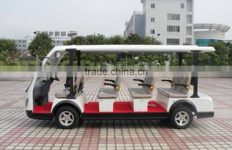 Latest 4 wheels battery powered sightseeing car electric golf cart bus