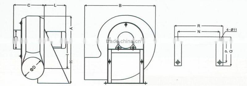 chemical gas and dust extractor 250mm diameter