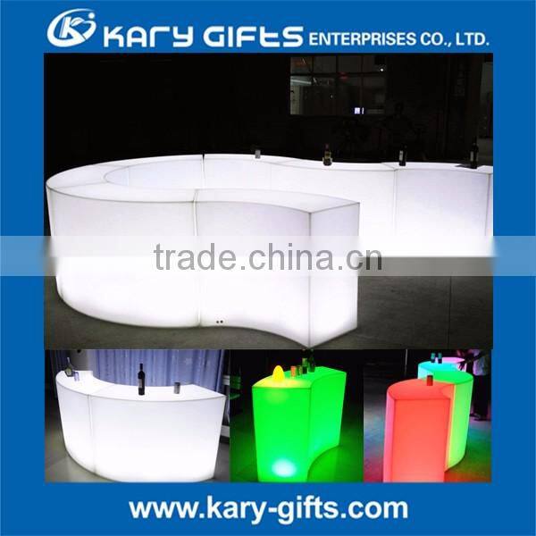China made garden furniture hot sale led plastic cafe dining furniture