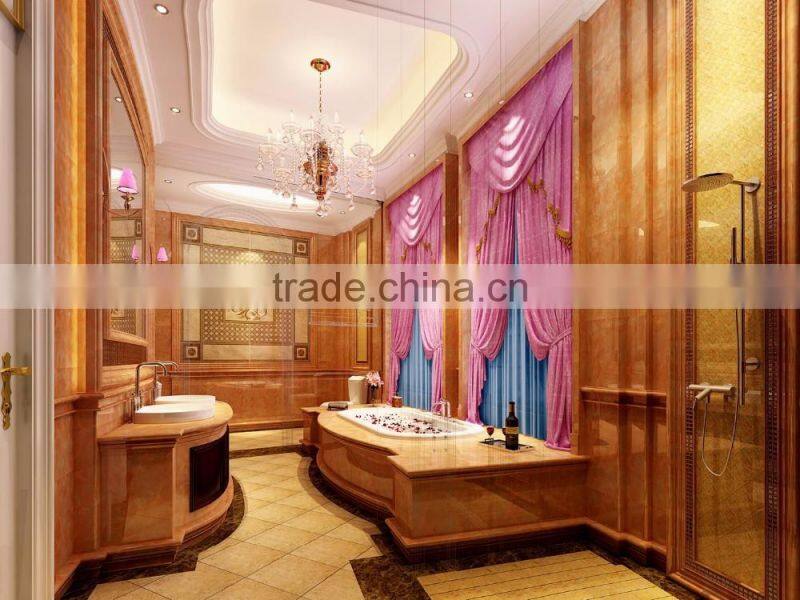 Luxurious Royal 3D Interior Architectural Rendering For European Master Bathroom