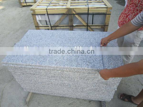 cheapest G383 outdoor grey natural granite stair tile