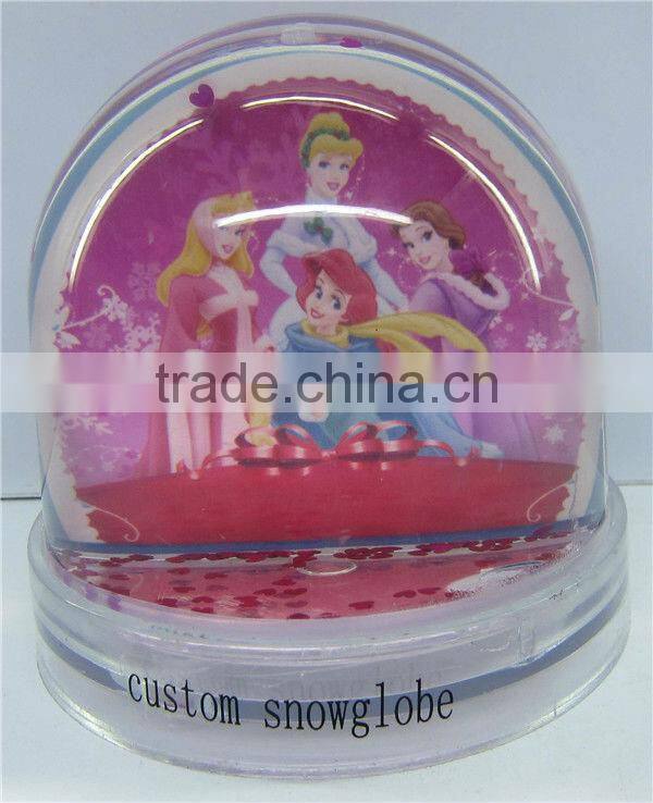 Custom snow globe photo frame snow globe